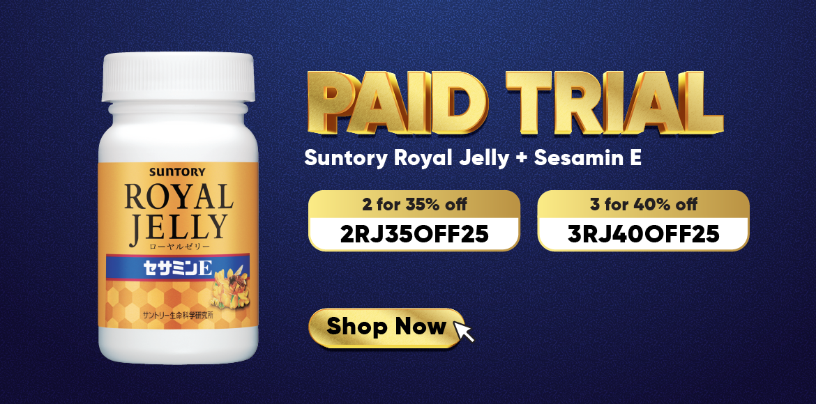 2025 Suntory Royal Jelly + Sesamin E 120 tab Paid Trial